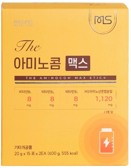 The 아미노콤 맥스(30포 1개월)/아르기닌 수험생 청소년 마시는 고함량 비타민 활력 액상, 1박스, 30회분 - 쿠팡