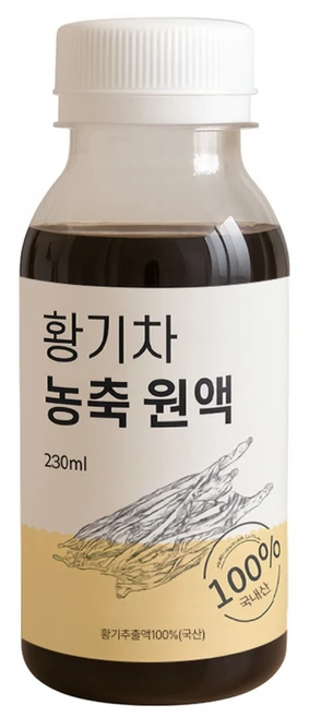 끓일 필요없는 국산 황기추출액 원액 / 액상 황기차, 5개, 230ml - 쿠팡