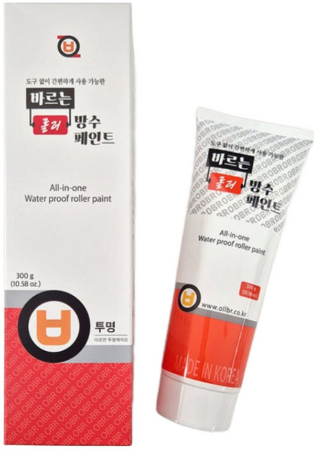 어벤툴즈 간편 셀프 방수페인트 방수제 바르는 롤러방수페인트, 1개, 300g, 방수페인트 흰색