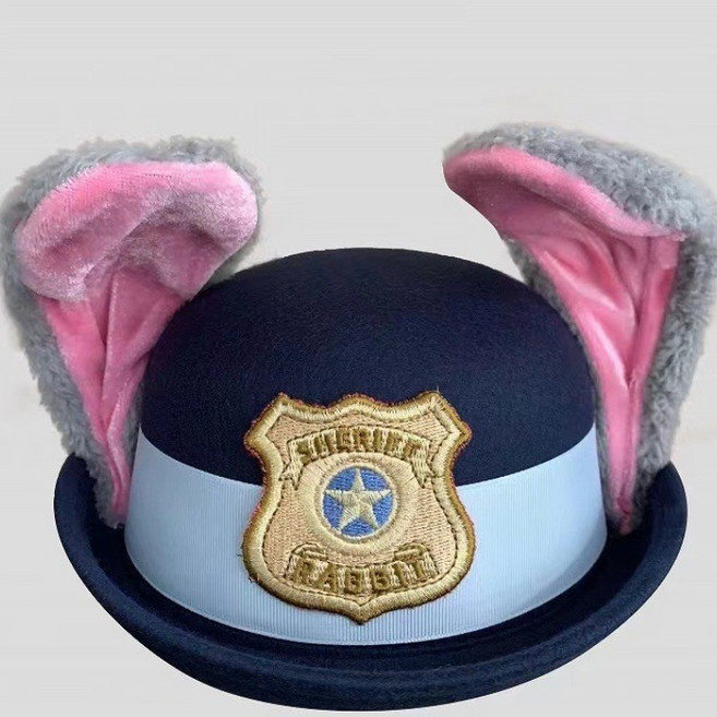 주토피아2 주디 토끼 귀 모자 귀여운 아동 코스프레 헤어액세서리