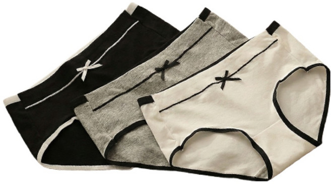 데일로엔 여성 데일리 속옷 삼각팬티 순면팬티 3P 세트