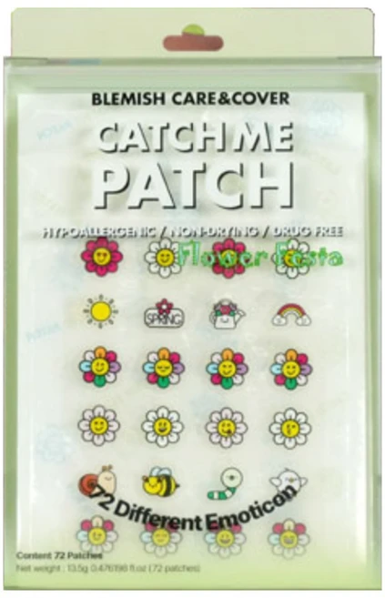 [뾰꾸/귀여운] 캐릭터 여드름패치 재생테이프 이모티콘 스팟패치 여드름 트러블 뾰루지 캐치미패치, 1개, 72개입 - 쿠팡
