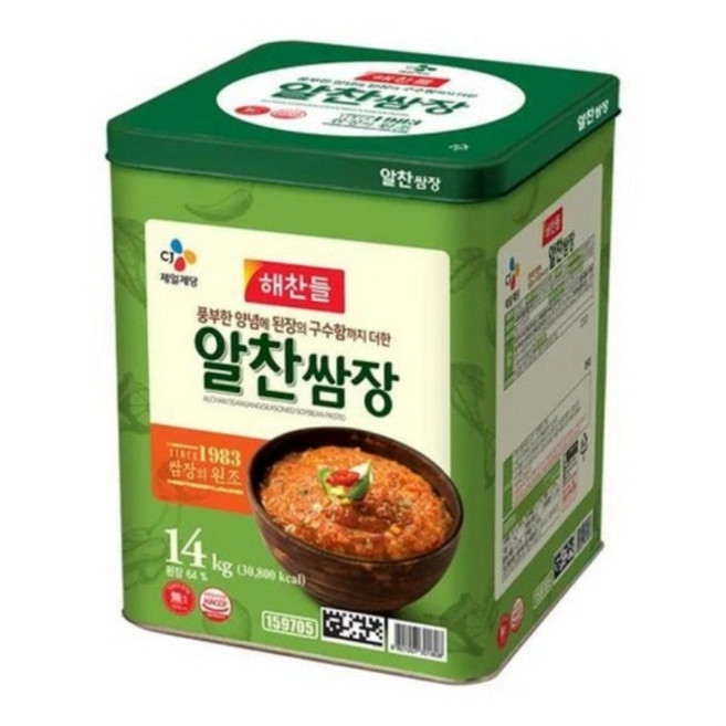 해찬들 알찬쌈장 지함, 14kg, 1개