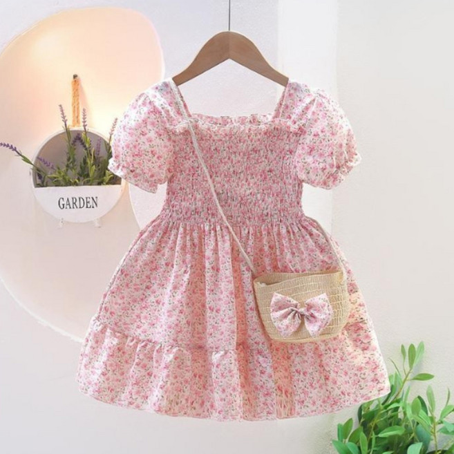 [당일배송]뽀뽀뽀 아동복 여아 꽃블리 원피스