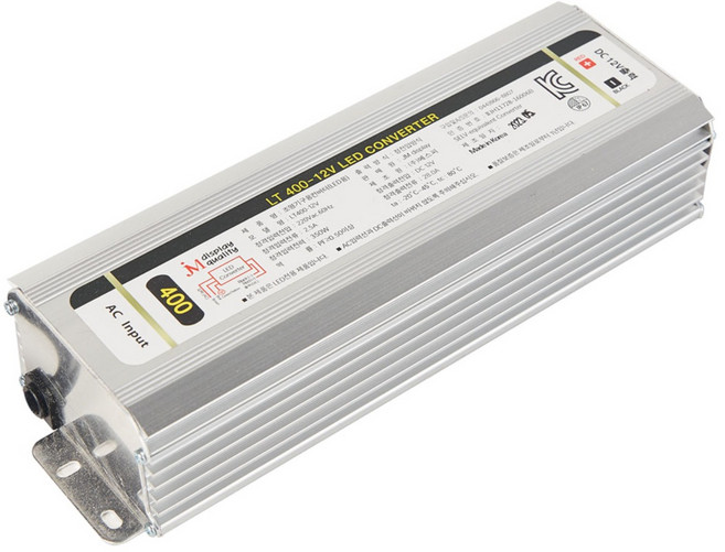 방수 SMPS 12V 24V 30W 60W 100W 150W 200W 300W 400W 500W 600W KC LED 안정기 파워서플라이 JMDISPLAY, 24V 400W, 1개