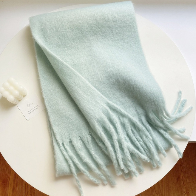 글리시 빅사이즈 솔리드 롱 공용 겨울 머플러 목도리