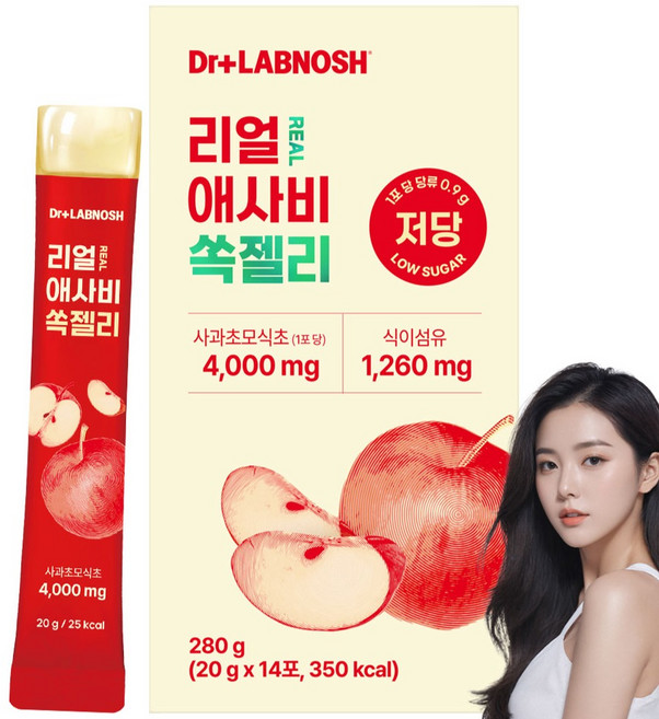 닥터랩노쉬 애사비 쏙젤리, 2박스, 280g