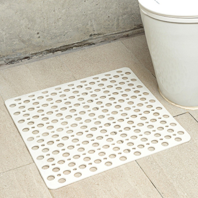 헤이즈리빙 안전확인 욕실 미끄럼방지 매트 53 x 53 cm, 크림, 1개