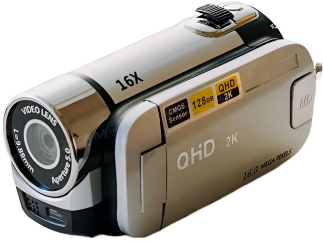 RECO 빈티지 캠코더 Y2K 레트로 카메라 학생 감성 여행용 SD카드 디카 셀카 비디오, 실버