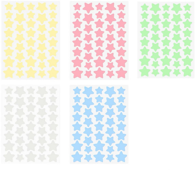 픽클리 페이스 커버 패치 별모양, 1개, 200개입