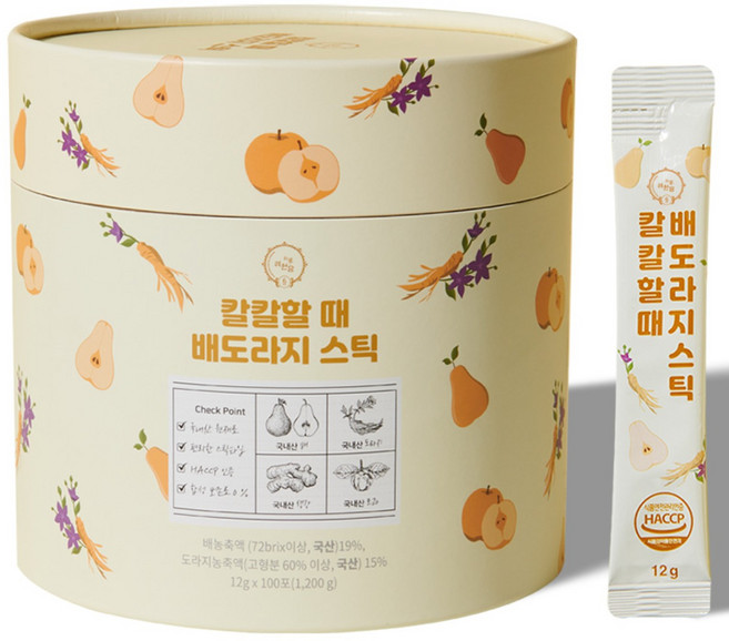려원담 칼칼할때 배도라지 스틱, 1.2kg, 1개