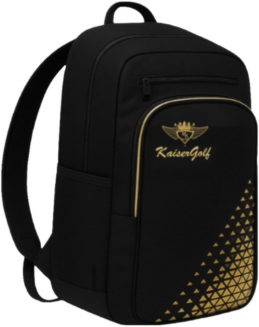 마쓰이 카이저 파크골프채 백팩 배낭 더블백 가방 그라운드 경량 열림방지지퍼 신발 다용도 포켓 수납가능, 1.검정