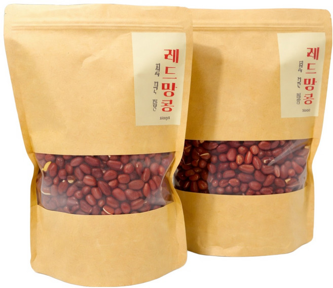 나나컴퍼니 볶음땅콩 껍질째먹어도맛있는 레드땅콩, 1개, 500g