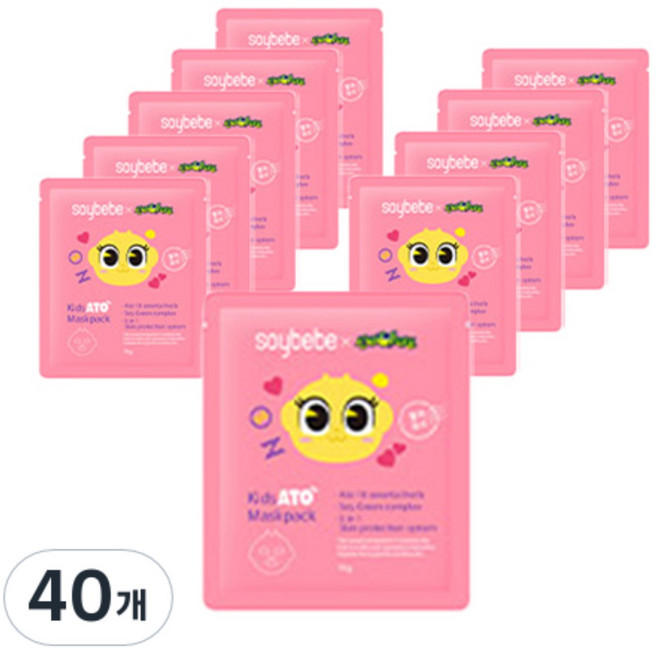 소이베베 키즈 아토 마스크팩, 15g, 40개
