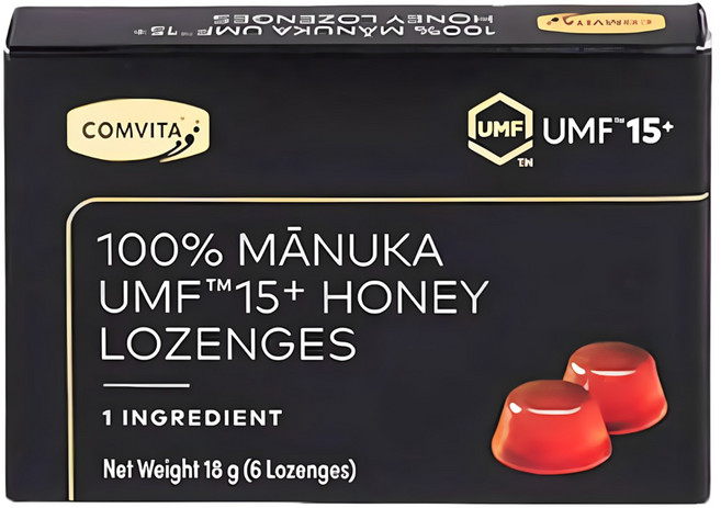[본사정품] 콤비타 UMF15+ 마누카허니 퓨어 로젠지 100% 마누카 꿀캔디, 5박스, 18g