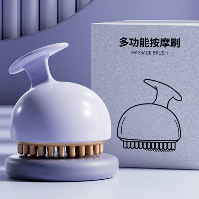 享瘦 享受 五行經絡刷 刮痧按摩刷 紓壓刷 精油刷 活筋刷 美腿刷 美體刷, 多功能按摩刷【薰衣紫】, 1個