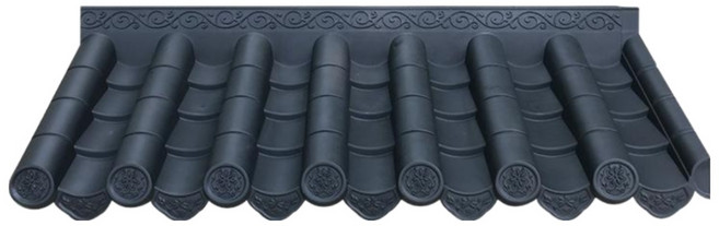 GMZZ 플라스틱 기와 지붕 인테리어, 블랙플라스틱기와