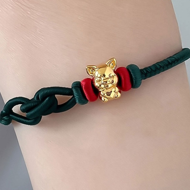 베라토 24K 순금 복 돼지 참팔찌