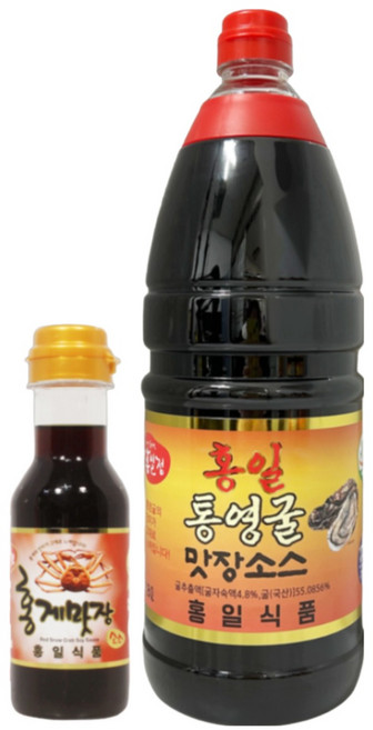 홍일식품 홍게간장 홍일 통영굴 맛장소스 1.8L + 200ml + 행주 간장 홍게 맛간장 천연 조미료, 1개