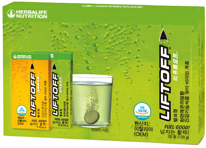 허벌라이프 국내정품 리프트오프 발포비타민, 30정, 3개