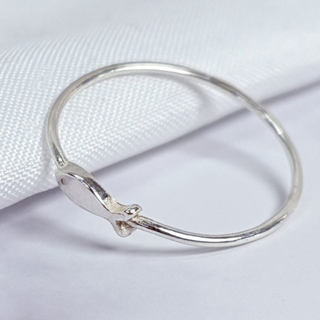 물고기반지 실버925 순은반지 여성 재물 행운 애끼반지 새끼반지 수능반지