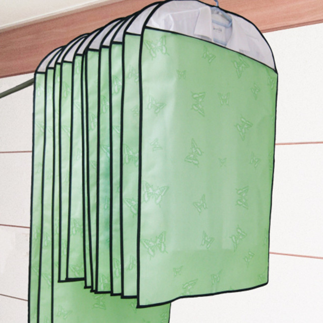 필그림 국산 부직포 지퍼식 옷커버 코트 패딩 먼지차단 옷정리 5p - 나비 디자인, 1세트, 5개입