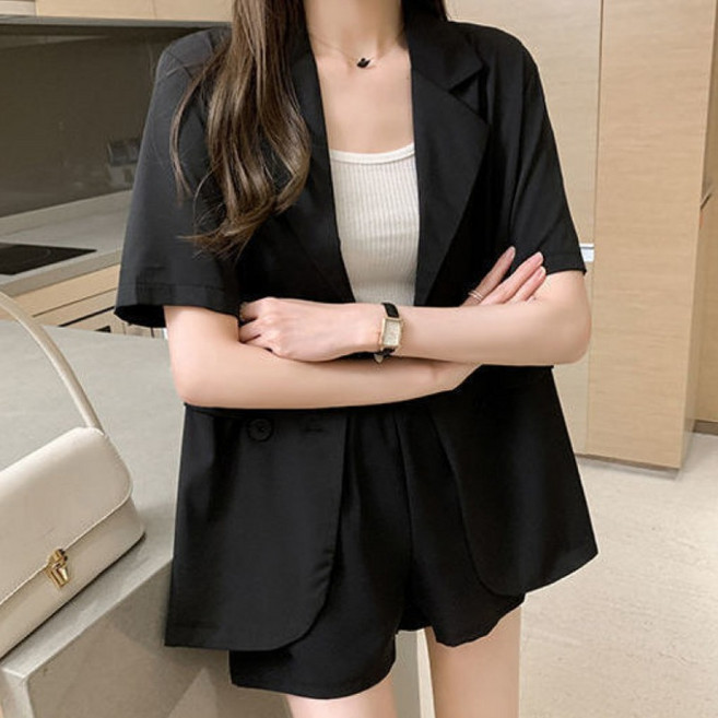 해피유통 여성 여름 정장 오버사이즈 패션 상의 jhfxx