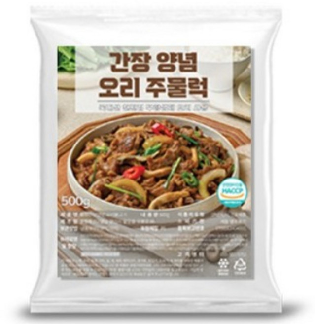 원잇 친환경 무항생제 간장 오리주물럭, 5개, 500g