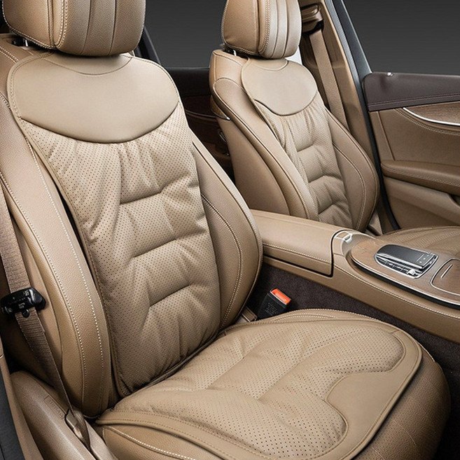 밀리지 않는 자동차 방석 사계절용 좋은 쿠션감, (B)앞좌석-섀들브라운, 1개