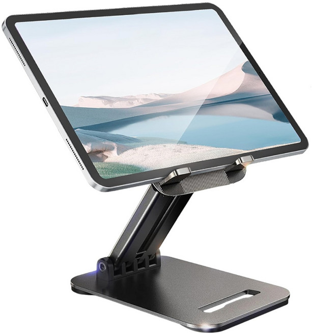 Lisen 각도조절 휴대용 아이패드 필기 태블릿 15.9인치 핸드폰 거치대 스탠드, 블랙, 1개