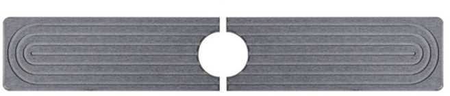 아르앤유 프리미엄 규조토 분리형 수도꼭지 매트, 다크 그레이