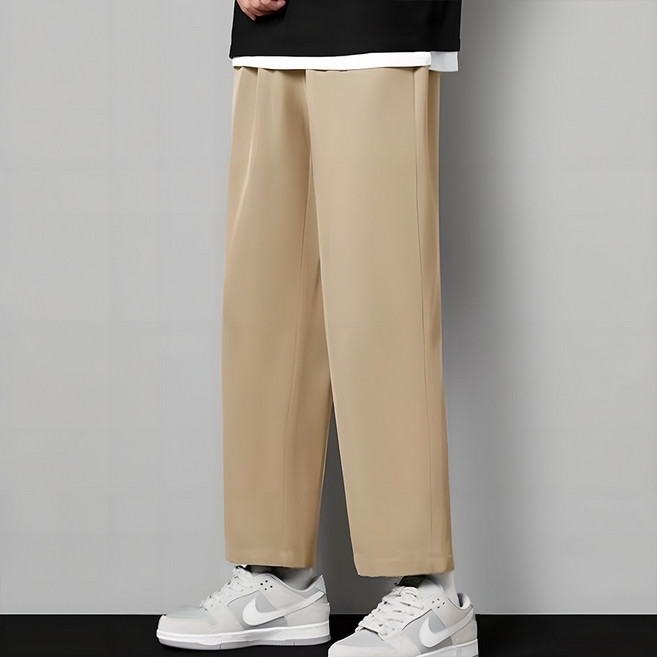 보보니 시원한 아이스 원단 여름 밴딩 바지 와이드 슬랙스