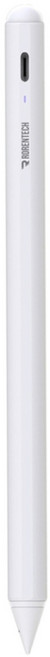 로랜텍 아이패드 호환 스타일러스 스마트 터치펜 RRT-412, 화이트, 1개