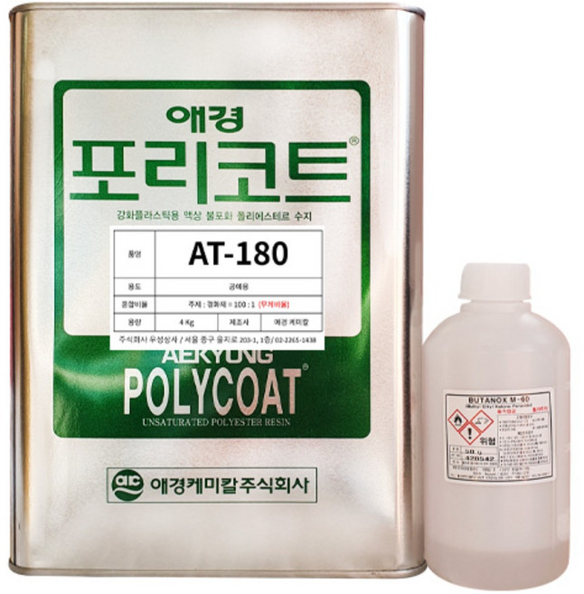 애경 AT-180 4kg 공예용 FRP 조형물 제작 조소과 포리코트, 1개