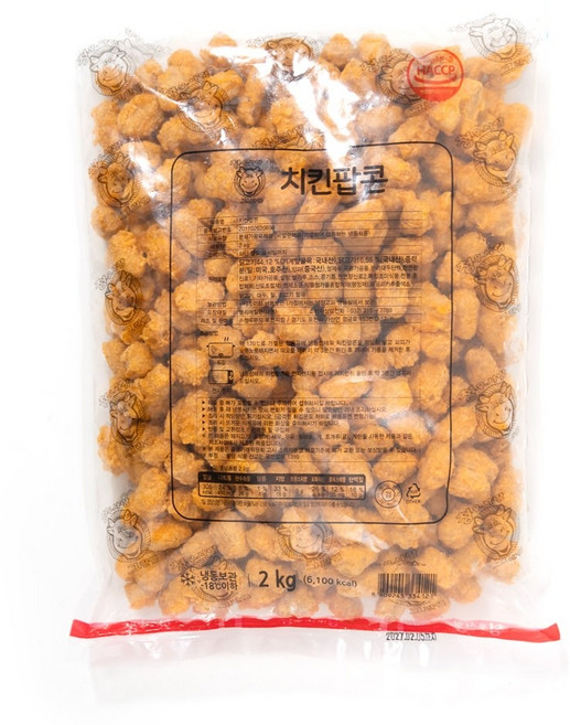 [맛난꼬꼬] 치킨 팝콘 2kg (냉동), 2개