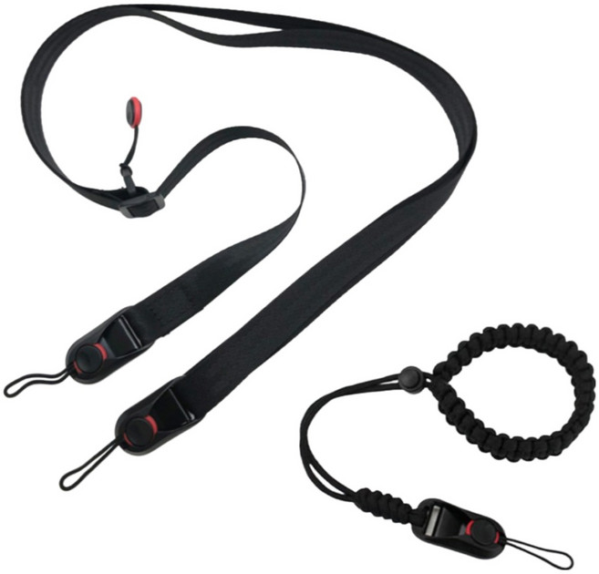 7중고강도로프 볼라비 카메라 스트랩 손목 목걸이 넥스트랩 dslr 미러리스 소니 캐논 퀵 카메라끈, 1개, JHS01(블랙)