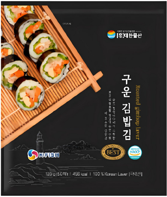 대한물산 구운 김밥김 50p, 120g, 1개