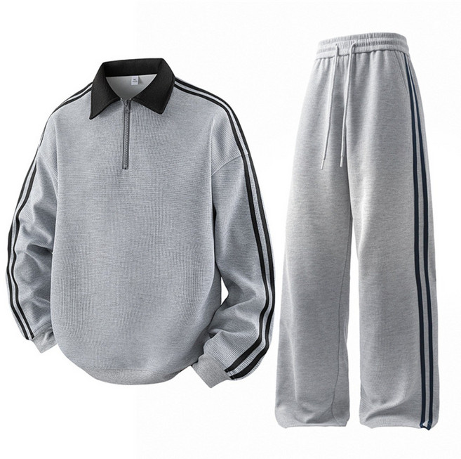 스타일닥터 남성 트레이닝복 세트 폴로 트레이닝 세트 남녀공용 데일리룩 커플룩 맨투맨 + 슬랙스 팬츠