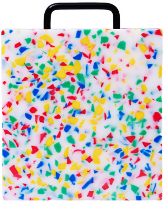 짐샌더슨 테라조 컬러 커팅보드 컬러도마 M, 레인보우, 1개