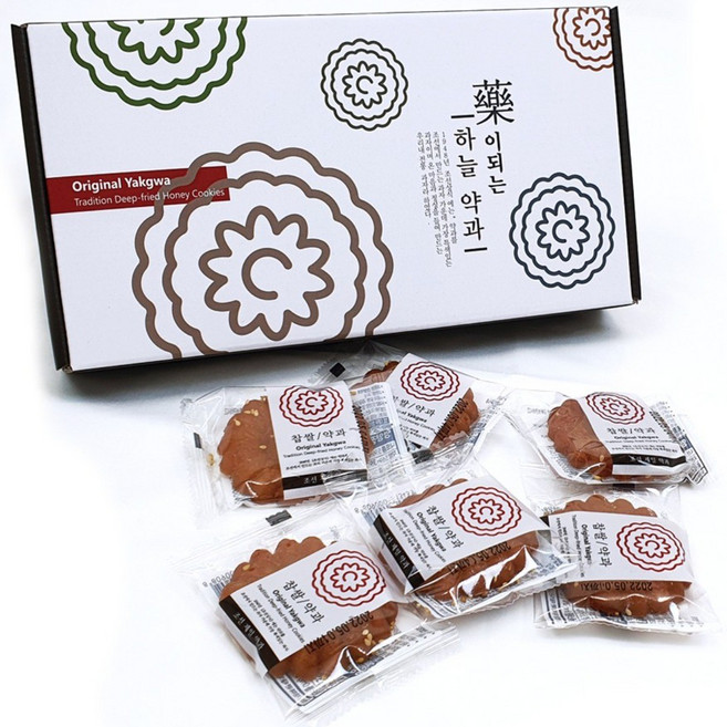 하늘한과 찹쌀 약과 조청 한과 대용량 약과 선물 세트 18알 설날 선물세트 한과, 1개
