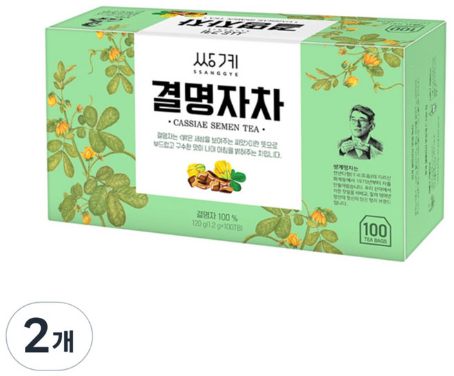 쌍계명차 김동곤 명인이 만든 결명자차, 120g, 100개입, 2개