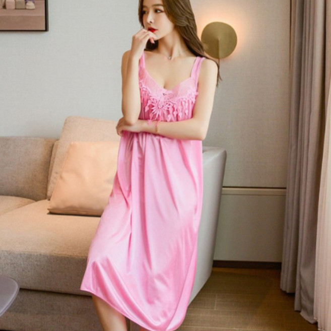 카멜리아 실크 원피스 슬립