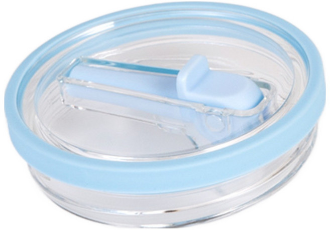 1.18L 대용량 텀블러 호환 밀폐뚜껑 - 스탠리 퀜처 플립 호환 텀블러 H2.0 밀폐 빨대 뚜껑 보냉 보온, 스카이블루, 1개, 1180ml