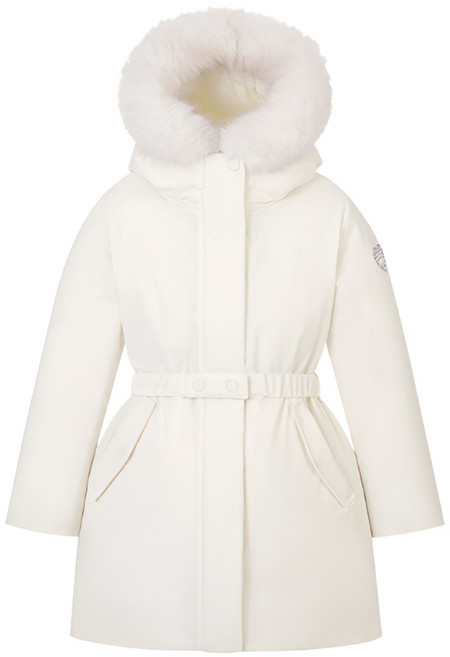 네파 NEPA 키즈 미드 다운 자켓 F/W26 신제품 후드 벨트 탈 부착 가능 벨보아 소재 적용 따뜻한 오리 충전재 사용