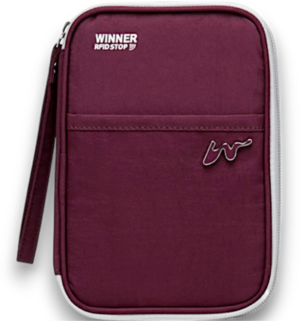 코지박스 해킹방지 RFID 차단 여권 케이스 여행 지갑 방수 + 도난방지 스틸와이어 고리