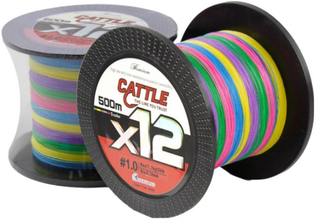 999피싱 CATTLE PE라인 12합사 일본원사 500M 합사줄, 오색, 1개