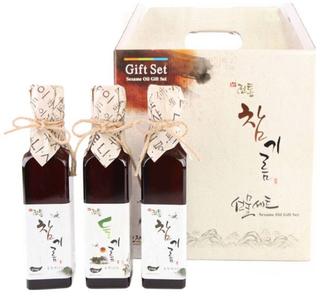 호재원 참기름선물세트 실속형2호(참기름+참기름+들기름), 1세트, 270ml