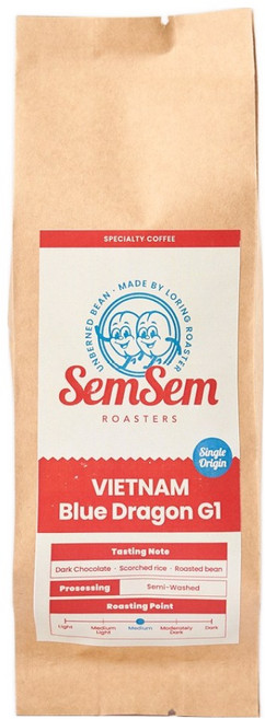 베트남 원두커피 로부스타 블루드래곤 1kg 홀빈 싱글오리진 원두콩, 2개, 홀빈(분쇄안함)