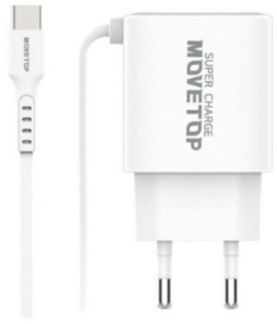 무브탑 25W 초고속 C타입 일체형 충전기 PPS PD GaN, 화이트, 6개