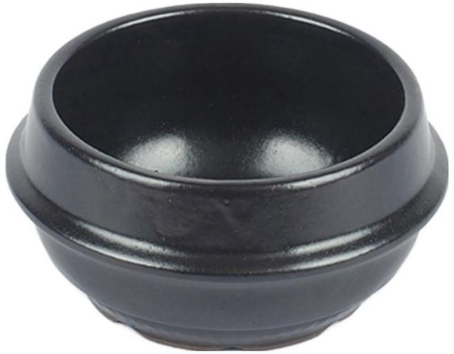 금광도기 금광 업소용 뚝배기 계란찜 김치 된장 찌개 솥 국밥 곰탕 삼계탕 추어탕 설렁탕 비빔기 뚜껑, 1개, 뚝배기 2호 12cm